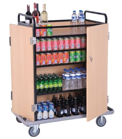 Oda Minibar Ahşap Servis Arabası